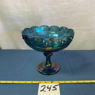 Carnival Glass Fruit Bowl
