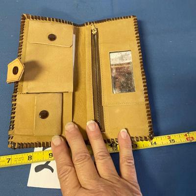 Vintage Hand Tooled Leather Lady’s Wallet