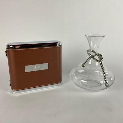 676 Wine Decanter w/ Monogrammed Wine Bottle Kit
