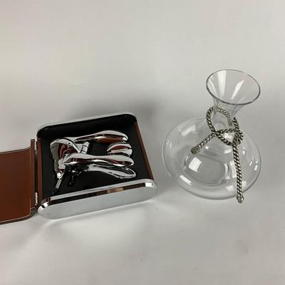 676 Wine Decanter w/ Monogrammed Wine Bottle Kit