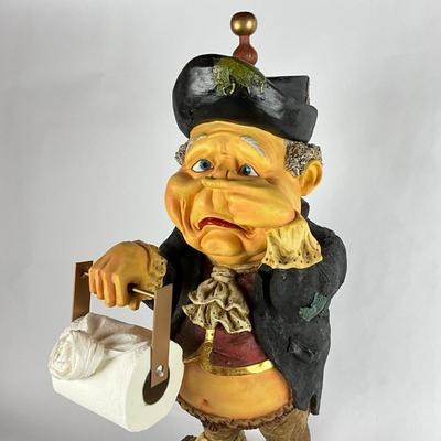680 Vintage Leprechaun Toilet Paper Holder