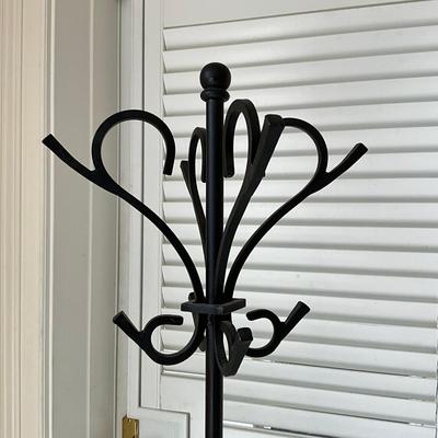 682 Black Iron Coat Rack
