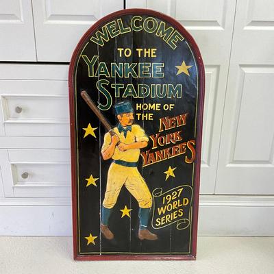 683 Wooden Yankee Stadium Sign