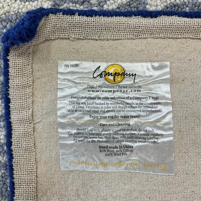 686 C Company Blue & White Rug