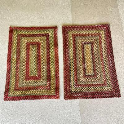 688 New Pair of Capel Braided Rugs