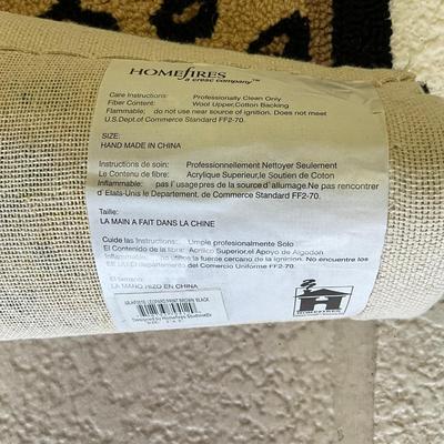 690 Set of Two Leopard Print Area Rugs