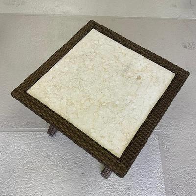 694 LANE Resin Wicker Tile Top Table