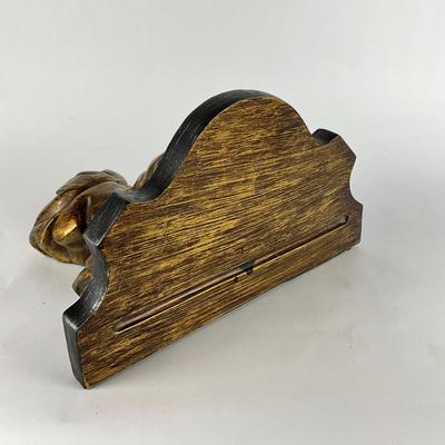 697 Black & Gold Leaf Wall Shelf