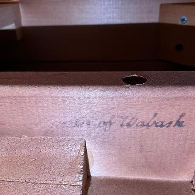 700 Large Cherry Walter of Wabash Dining Room Table w/ Ten Chairs