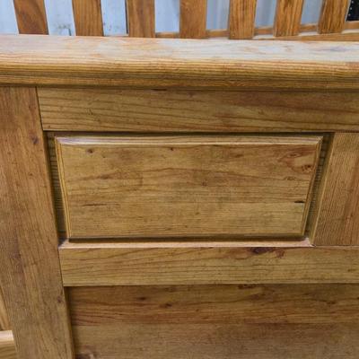 Queen Size Wood & Metal Headboard