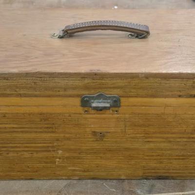 Vintage Wood SPORTSMAN Tackle Box by J. W. Gilson