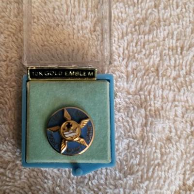 TWO 10k GOLD PINS