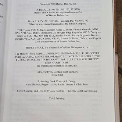 Unfailing Unbeatable Barnes Reloading Manual No. 4