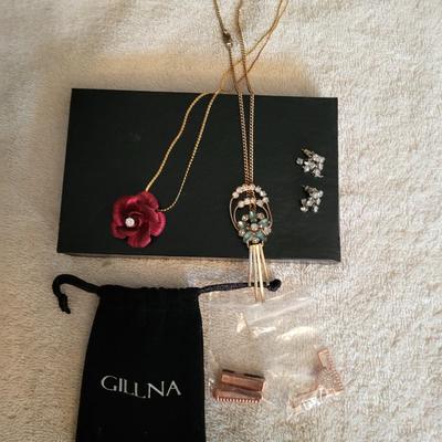 SEITARELLI BROOCH & 2 NECKLACES
