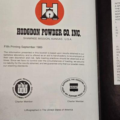 Hodgdon Powder Data Manual