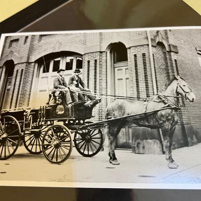 Binder of 28 Copy Photos of Antique PA Fire Wagons