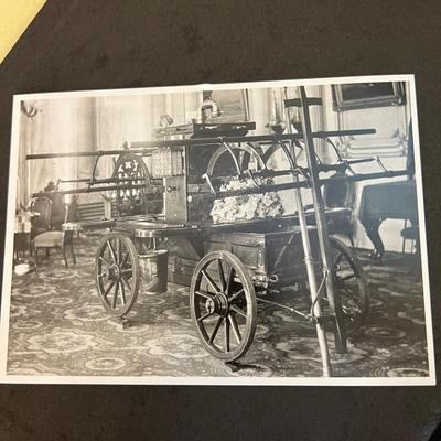 Binder of 28 Copy Photos of Antique PA Fire Wagons