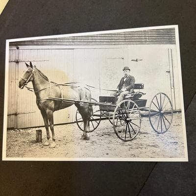 Binder of 28 Copy Photos of Antique PA Fire Wagons