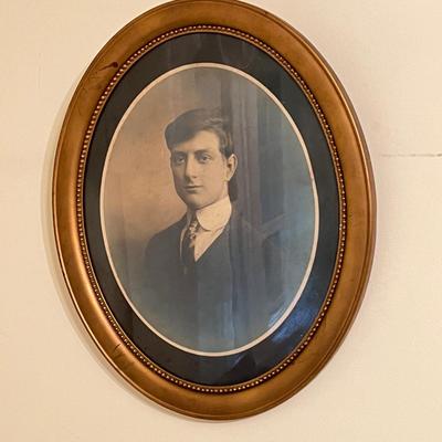 19" x 23" Antique Portrait Framed Photograph