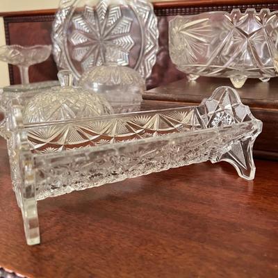 22 Piece Vintage Pressed Glass Lot