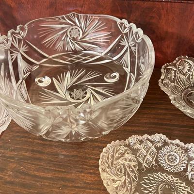 22 Piece Vintage Pressed Glass Lot