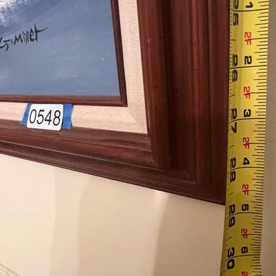 Professionally Framed Oil on Canvas Signed Painting 29"x40"