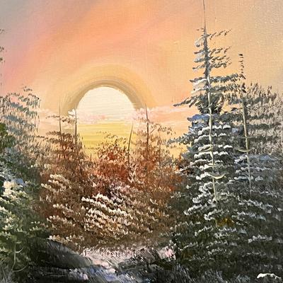 Professionally Framed Oil on Canvas Signed Painting 29"x40"