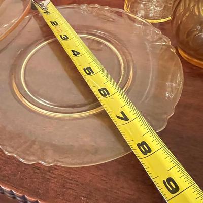 Big Lot Vintage Yellow Glass - Carnival, Amber, Depression