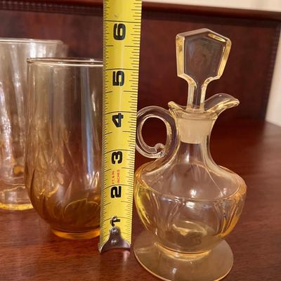 Big Lot Vintage Yellow Glass - Carnival, Amber, Depression