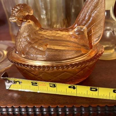 Big Lot Vintage Yellow Glass - Carnival, Amber, Depression