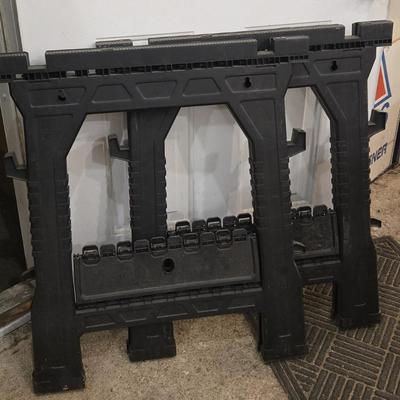 (2) Plastic Saw Horses