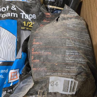 Bag of Steel Wool and Door & Window Waterproofing and Airtight Foam Tape