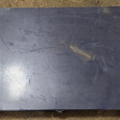 Vintage Metal Organizer Carrying Case with Nails & Screws