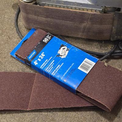 Bosch 1276 D Belt Sander with New Sanding Belts