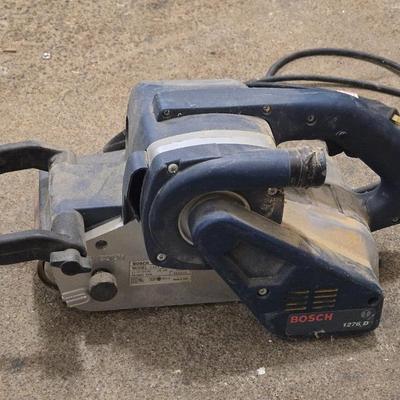 Bosch 1276 D Belt Sander with New Sanding Belts