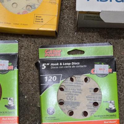 Large Lot of Sand Paper- Belts & Discs