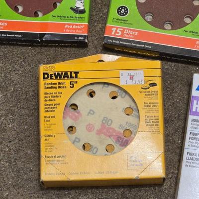 Large Lot of Sand Paper- Belts & Discs