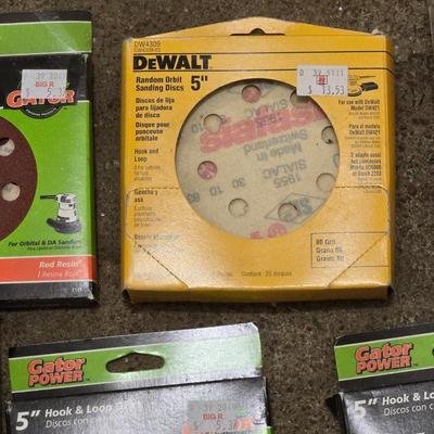 Large Lot of Sand Paper- Belts & Discs