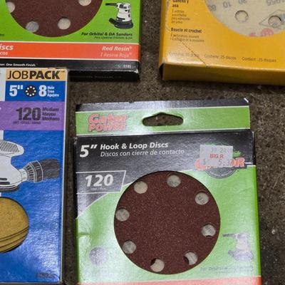 Large Lot of Sand Paper- Belts & Discs
