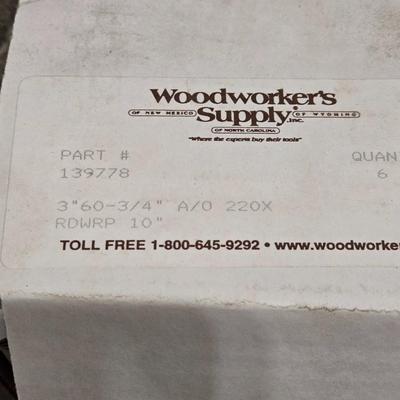 (4) Boxes from Woodworker's Supply Sanding Triangles and Sanding Rolls