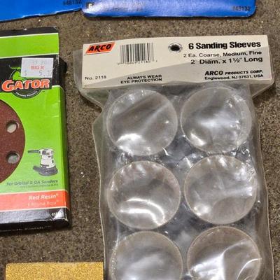 Large Lot of Sanding Discs, Paper, Rolls & More