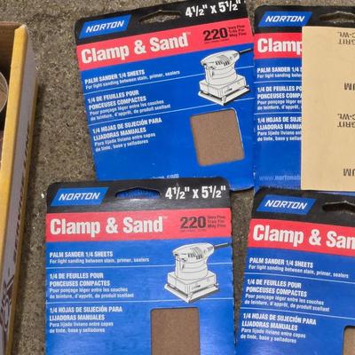 Large Lot of Sanding Discs, Paper, Rolls & More