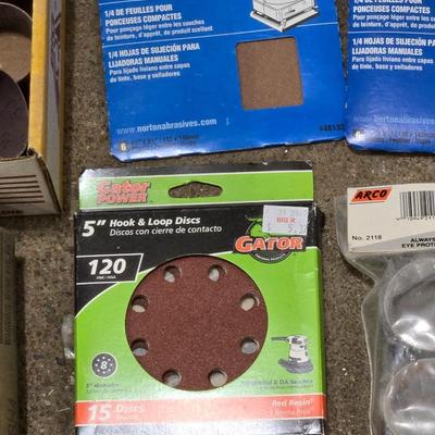 Large Lot of Sanding Discs, Paper, Rolls & More