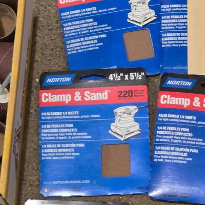 Large Lot of Sanding Discs, Paper, Rolls & More