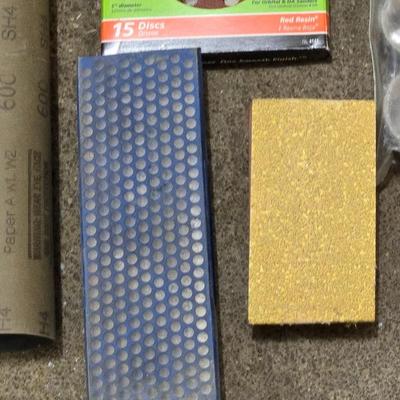 Large Lot of Sanding Discs, Paper, Rolls & More