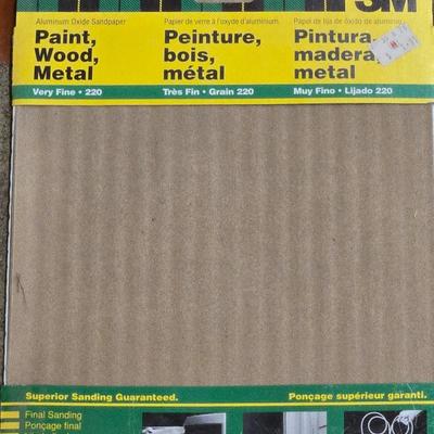 Large Lot of Sanding Paper, Discs, a Roll and More