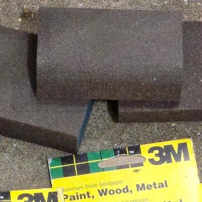 Large Lot of Sanding Paper, Discs, a Roll and More