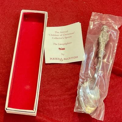Collectors Christmas spoon, the lamp lighter by Reed And Barton