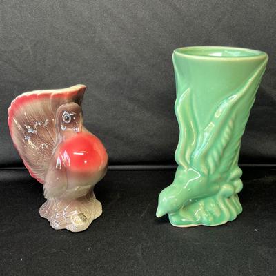 Lot 101 Bird Vases