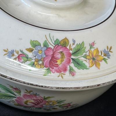 Lot 113 Crock bowl & Casserole